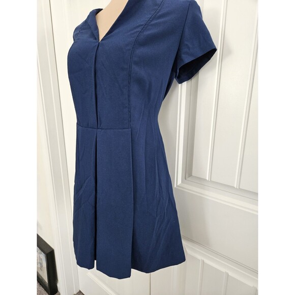 Zara Trafaluc Navy Blue Romper Size L V Neck Shorts - Picture 3 of 9